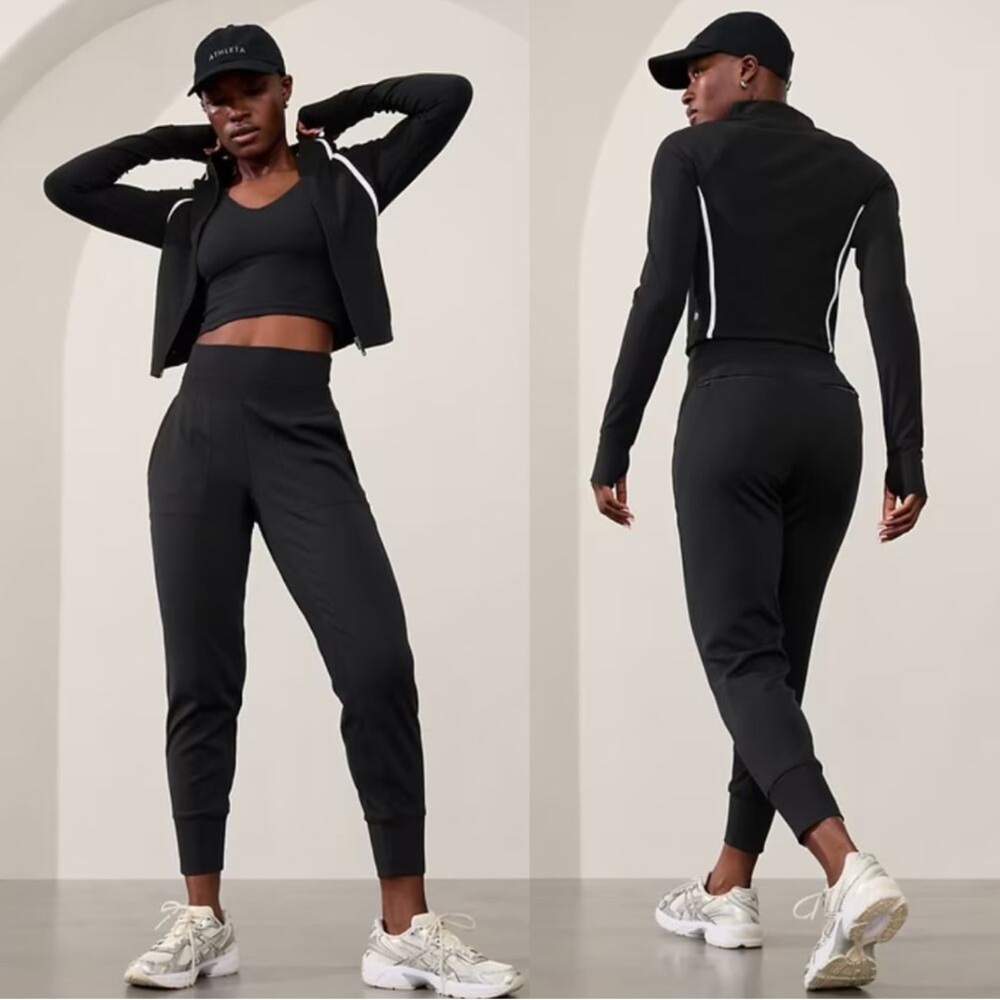 Athleta Venice High Rise Jogger Black Size L Style# 597888 Travel Athleisure